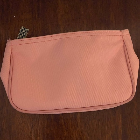 Burberry Pink Cosmetic Bag with Plaid Accent - Picture 3 of 5